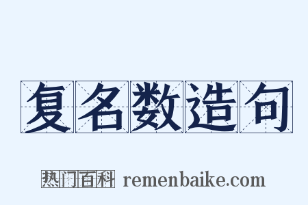 复名数造句是什么意思的图片